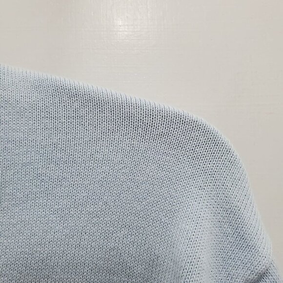 Lands' End Men's Baby Blue 100% Supima Cotton Preppy‎ Basic V-Neck Sweater XL - Picture 2 of 7